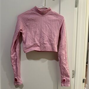 Alo pink crop top